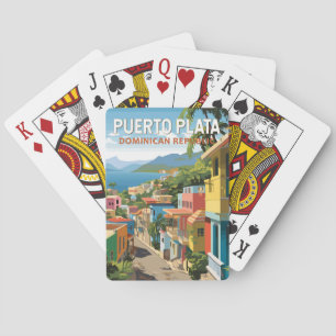 Puerto Plata Dominican Republic Travel Art Vintage Playing Cards