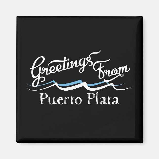 Puerto Plata Water Waves Magnet (Front)
