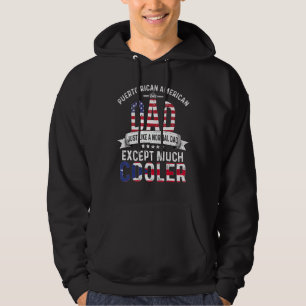 Puerto Rican American Dad Fathers Day Cuba Puerto Hoodie