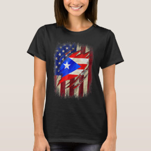 Puerto Rican American Flag Usa Puerto Rico Family T-Shirt