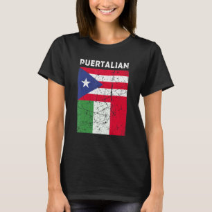 Puerto Rican And Italian Flag Puertalian T-Shirt