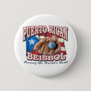 Puerto Rican Beisbol Button