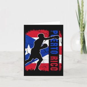 Puerto Rican Boxing Team Puerto Rico Flag Boxing G Card
