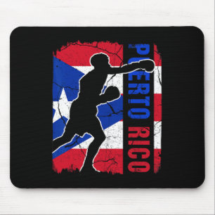 Puerto Rican Boxing Team Puerto Rico Flag Boxing G Mouse Pad