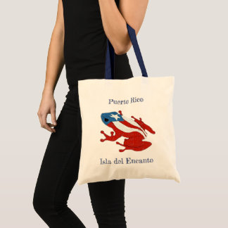 Puerto Rican Coqui Flag Tote Bag