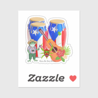 Puerto Rican Cultural - Custom-Cut Vinyl Sticker