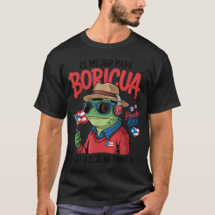 Puerto Rican Dad Idea For Men Pap Boricua Coqui T-Shirt
