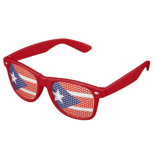 Puerto rican festive retro sunglasses