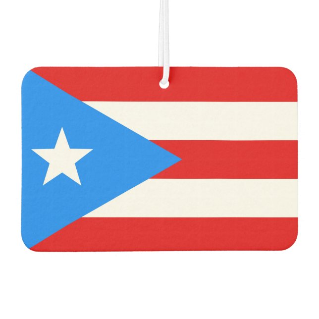 Puerto Rican Flag Air Freshener (Front)