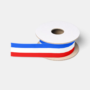 Puerto Rican flag colours ribbon, Puerto Rico Satin Ribbon