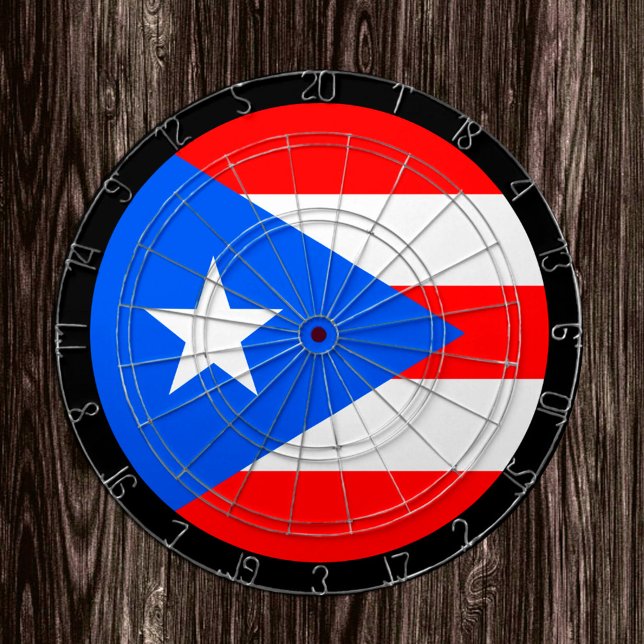 Puerto Rican Flag Dartboard & darts / game board (Creator Uploaded)
