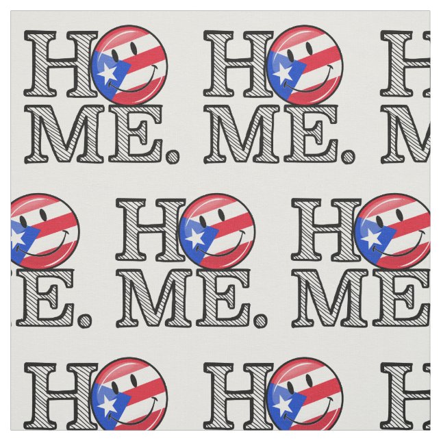Puerto Rican Flag House Warmer Fabric (Swatch)