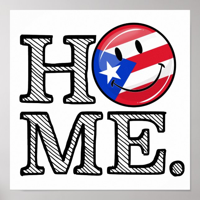 Puerto Rican Flag House Warmer Poster (Front)