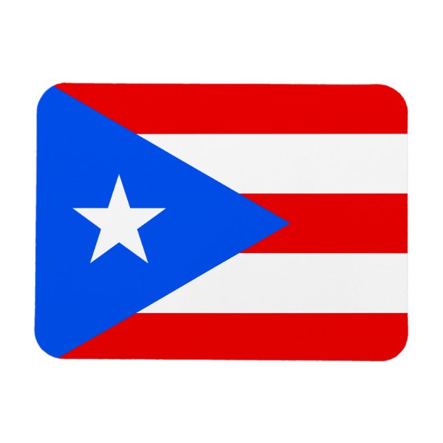 Puerto Rican Flag Magnet (Horizontal)