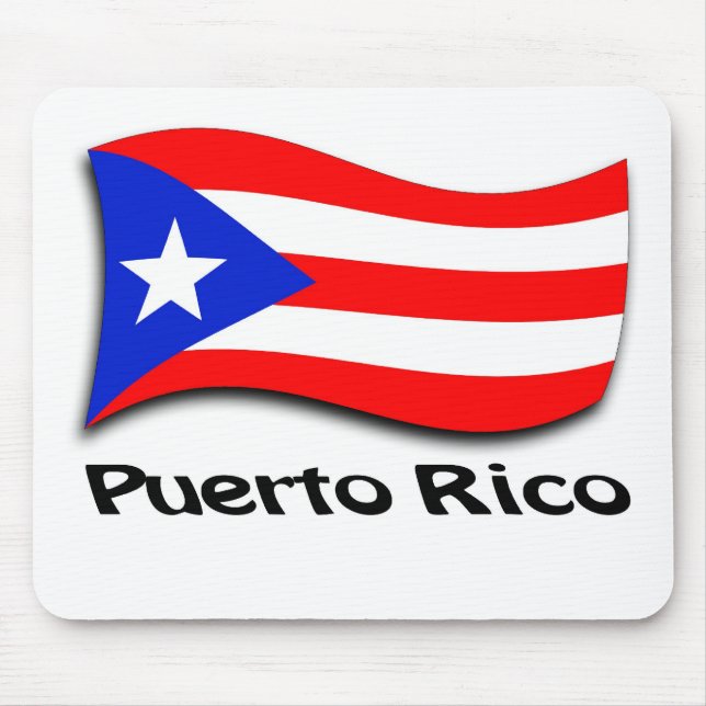 Puerto Rican Flag Mouse Pad (Front)