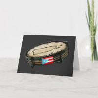Puerto Rican Flag Pandera Boricua Map