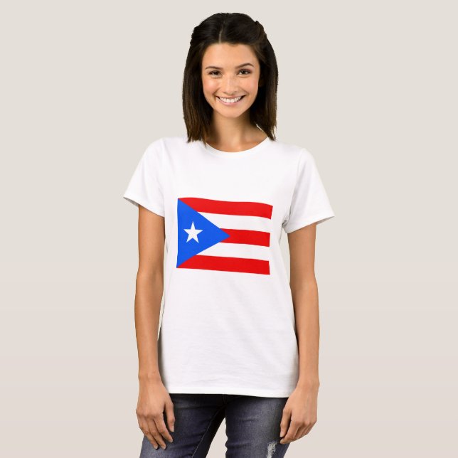 Puerto Rican Flag (Puerto Rico) T-Shirt (Front Full)