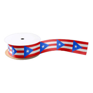 Puerto Rican flag ribbon Satin Ribbon