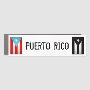Puerto Rican Flags   Car Magnet