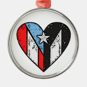 Puerto Rican Flags  Metal Ornament