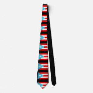 Puerto Rican Flags Neck Tie
