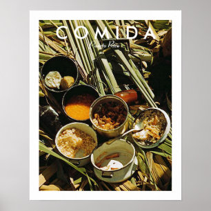 Puerto Rican Food, History, Puerto Rico Poster
