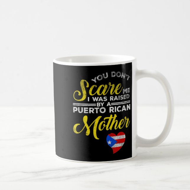 Puerto Rican Funny Quote Puerto Rico Pride Distres Coffee Mug (Right)
