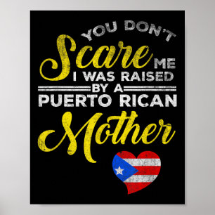 Puerto Rican Funny Quote Puerto Rico Pride Distres Poster