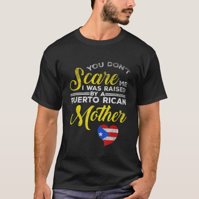 Puerto Rican Funny Quote Puerto Rico Pride Distres T-Shirt (Front)