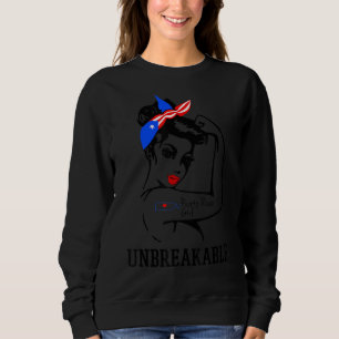 Puerto Rican Girl Unbreakable Heritage Puerto Ric Sweatshirt