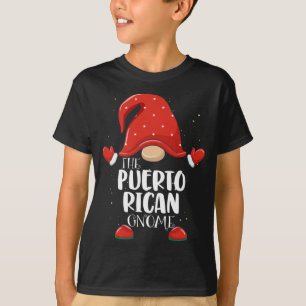 Puerto Rican Gnome Matching Family Christmas Pajam T-Shirt