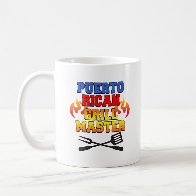Puerto Rican Grill Master Funny Mug (Left)