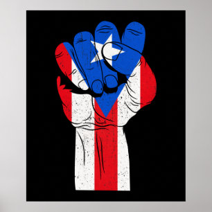 Puerto Rican Hand Puerto Rican Fist Poster