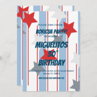 Puerto Rican Hispanic Latin Birthday Party Stars
