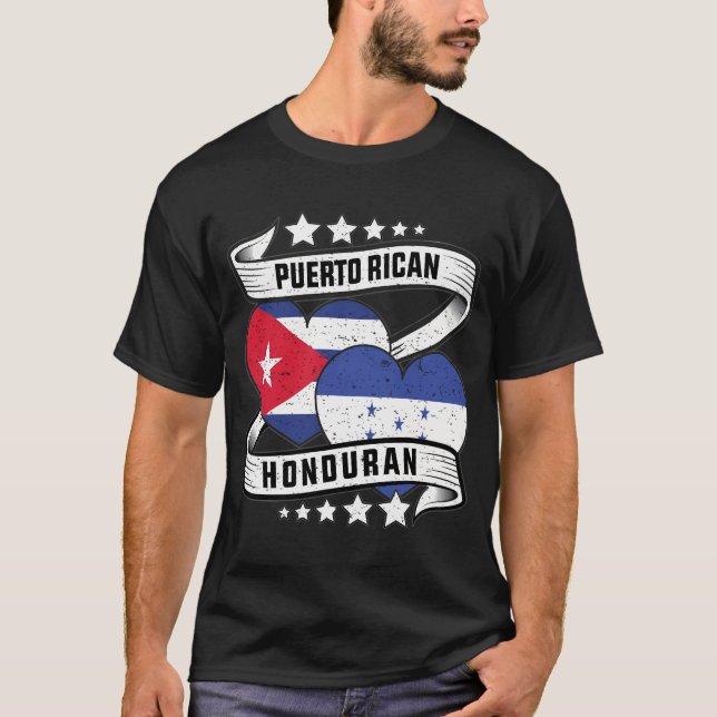 Puerto Rican Honduran Half Honduran Half Puerto Ri T-Shirt (Front)