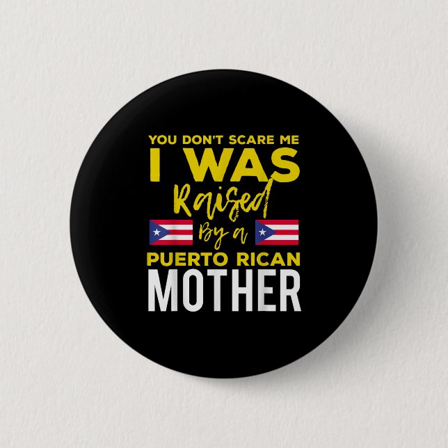 Puerto Rican Joke Quote Puerto Rico Pride  6 Cm Round Badge (Front)