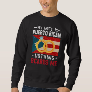 Puerto Rican Marriage Puerto Rico Roots Heritage M Sweatshirt