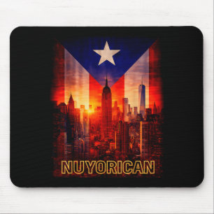 Puerto rican ny men women taino flag puerto rico mouse pad