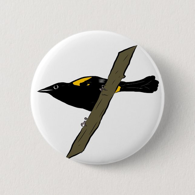 Puerto Rican Oriole 6 Cm Round Badge (Front)