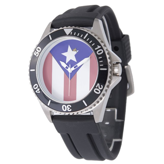 Puerto Rican Pride Watch (Angled)