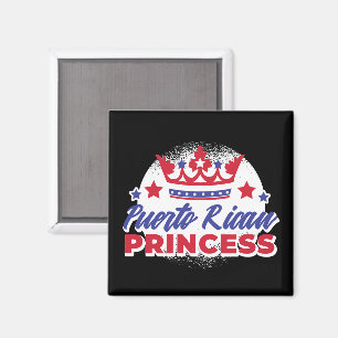 Puerto Rican Princess Cute Boricua Girl Pride  Magnet