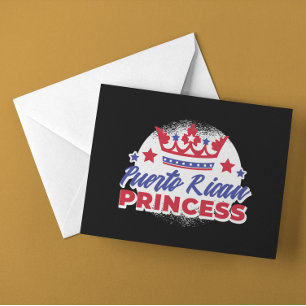 Puerto Rican Princess Cute Boricua Girl Pride Postcard