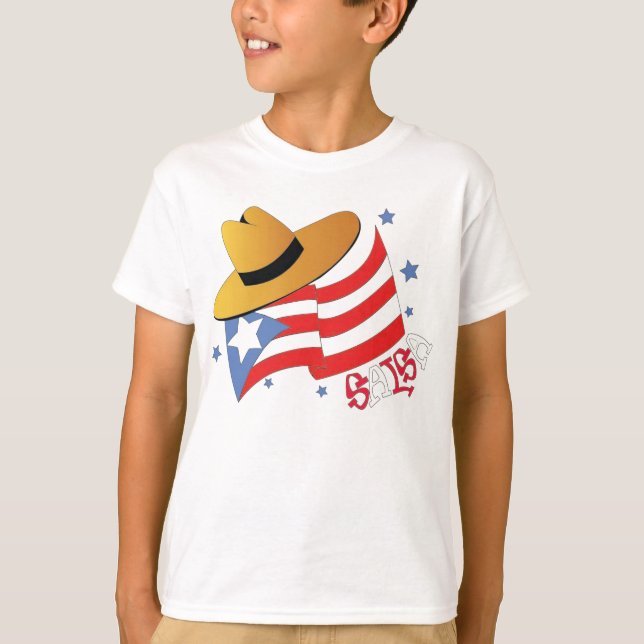 Puerto Rican Salsa T-Shirt (Front)