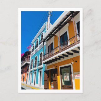 Puerto Rican Street  Holiday Postcard