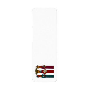 Puerto Rican Three Wise Men – Parranda Return Address Label