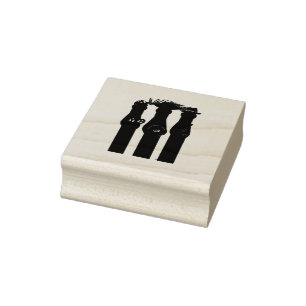 Puerto Rican Three Wise Men – Parranda Rubber Stamp
