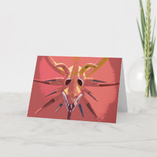 Puerto Rican vejigante mask greeting card
