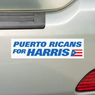 Puerto Ricans for Kamala Harris 2024 Bumper Sticker