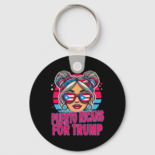 Puerto Ricans For Trump Presidential Election Key Ring