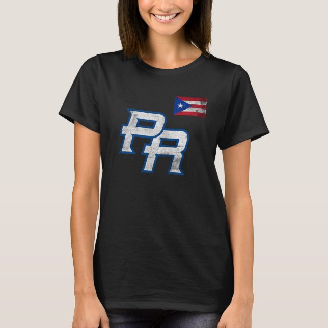 Puerto Rico 2023 Baseball Flag Pride PR Boricua Pu T-Shirt (Front)